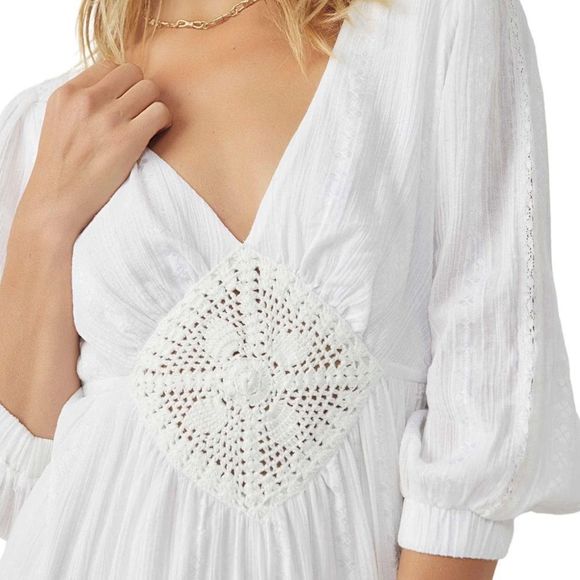 Free People Ivory Hudson Mini Dress - Picture 6 of 9